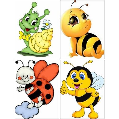 Diamond Embroidery Bee Diamond Painting 5D Diamond Mosaic Cartoon Full Square/round Rhinestones Pictures Child Painting