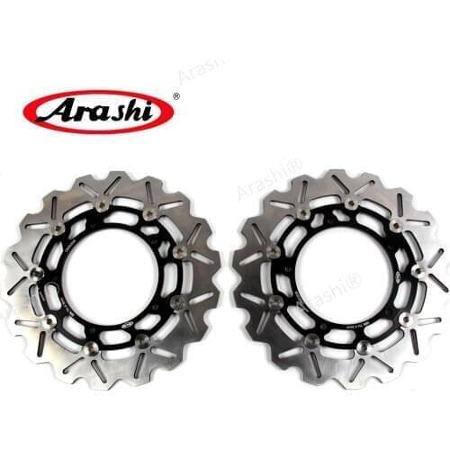 ARASHI CNC Brake Disks Rotors Front Brake Disc For YAMAHA MXT NIKEN 850 2018 2019 / MT-09 MT09 SPORT TRACKER ABS 2016