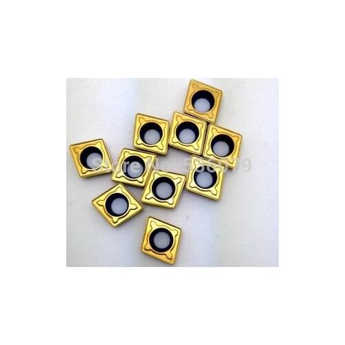 10pcs CCMT09T304-UE6020 Tincoated inserts, one box contain 10pcs,good quality, use for lathe cutting tools