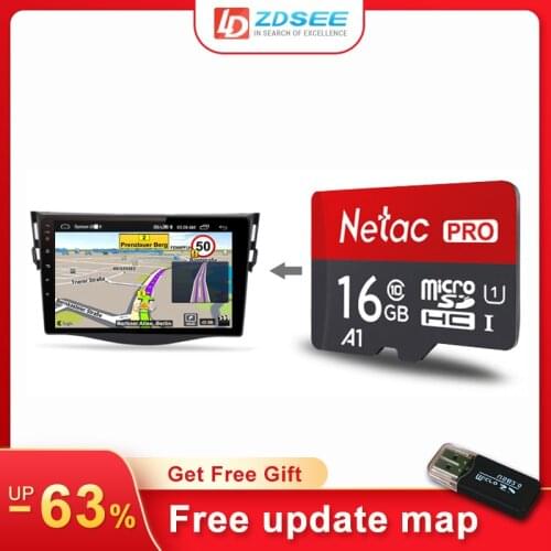 32GB GPS Sygic map for Toyota RAV4 RAV 4 car radio android Navigation Maps free update micro SD card Europe spain middle east