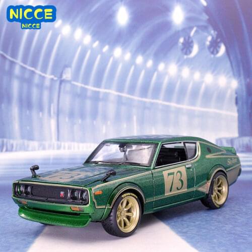 Maisto 1:24 TOKYO MOD 1973 Nissan Skyline 2000GT-R KPGC 110 Die-cast Precision Model Car Model Collection Gift