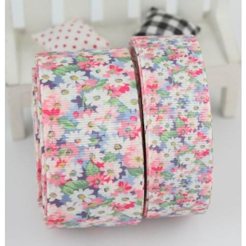 Fashion printed grosgrain ribbon flowers headwear hair bow diy party decoration Wedding Accessories16mm 22mm 25mm 38mm 57mm 75mm