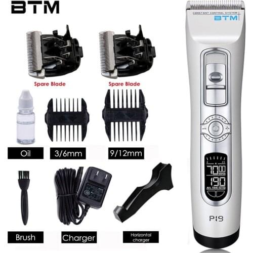 Top Grade Hair Clipper Professional Trimmer Beard Shaver for Men Electric Cutter Barber Clippers Haircut Machine LCD 7000RPM