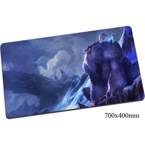 Fashion Nunu mouse pad 700x400mm gaming mousepad gear lol gamer mouse mat pad Yeti Rider game computer large mouse play mats