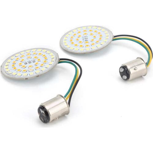 Motorcycle Turn Indicator Motorcycle LED Turn Signal Indicator White Amber Light High Brightness Fit for Touring