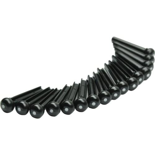 Lots of 100pcs Universal Acoustic Guitar Bridge Pins Plastic Black
