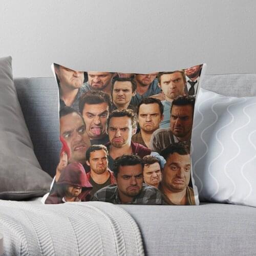 New Girl - Nick Miller Throw Pillow Cushion Cover Polyester throw pillows case on sofa home living room car seat decor 45x45cm