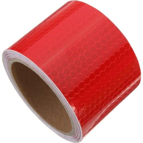 NEW-5cm x 3m Tape Warning Tape Reflector Tape Security Tape, Red