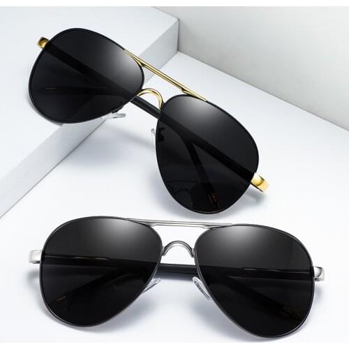 BARCUR Brand Pilot Retro Polarized Sunglasses Men Women Driving Sun Glasses Male Goggle UV400 Gafas De Sol