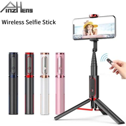 PINZHENG 3 In 1 MIni Bluetooth Selfie Stick For iPhone Xiaomi Selfie Stick Tripod Monopod Universal Extendable Foldable Tripod