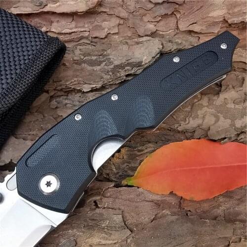 Outdoor Tactical Camping Hunting Survival Pocket Quick Folding Knife 8CR13Mov Blade G10 Handle Utility Fruit Knife Military EDC