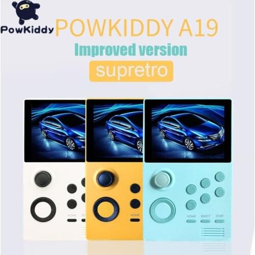 POWKIDDY A19 Pandoras Box Android Game Player IPS screen 3.5 inch Handheld Retro Game Console With Wifi Bluetooth 3000+ Games
