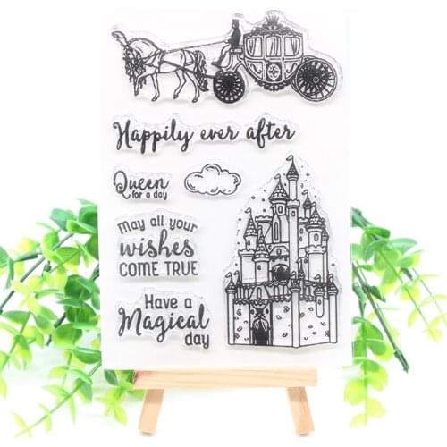 Castle Transparent Clear Silicone Stamps for DIY Scrapbooking/Card Making/Kids Fun Decoration Supplies 598