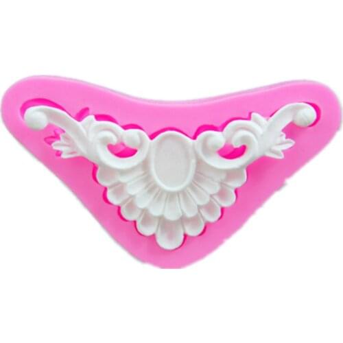 Relief Lace DIY Lace Silicone Molds Cake Border Fondant Mould Cake Decorating Baking Mold Chocolate Candy Polymer Moulds M421