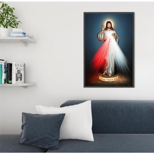 Religious style hd Christian Jesus background painting wallpaper decorative painting