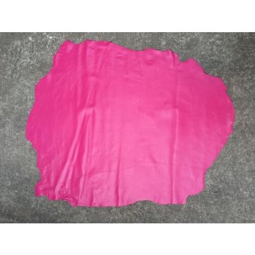 Rose Red Genuine sheepskin leather raw material for handbag