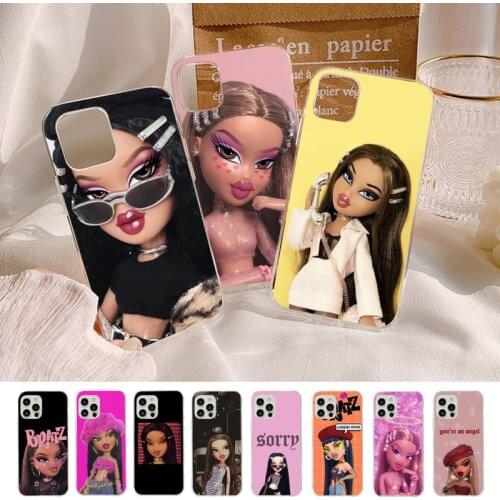 Cute Bratz Doll Phone Case for iPhone 8 7 6S Plus X 5S SE 2020 XR 11 12 mini pro XS MAX