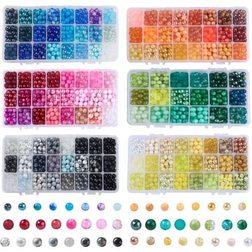 8/9mm Glass Seed Beads Started Kit Small Craft Beads Set DIY Bracelet Earrings Necklace Beads For Jewelry Making Accessories