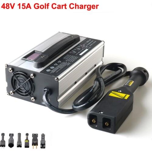 900W 48V 15A Golf Cart Lead Acid Charger Output 58.8V 15A TXT Crowfoot 3-circle plug Used for 48V Golf cart club car EZGO
