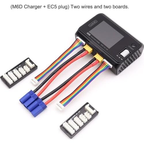 ToolkitRC M6D 500W 15Ax2 DC Dual-channel Mini FPV Charger Discharger for Output 1-6s Lipo LiHV Lion NiMh Pb Cell Checker Tester