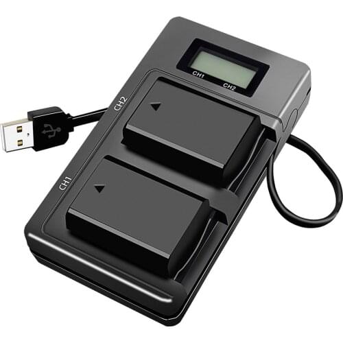 USB LCD Smart NP- FW50 Camera Battery Charger for SONY Alpha A7 A7R A7S A5000 A6000 ect Fast Dual Charger Mobile Power Charger