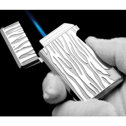 Torch Lighter Windproof Refillable Butane Gas Jet Torch lighters Metal Cigar Lighter Gift For Friend