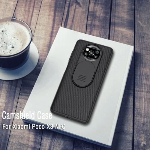 For Xiaomi Poco X3 Nillkin Camshield Camera Protection Phone Case Lens Protective Case For Xiaomi Poco X3 NFC