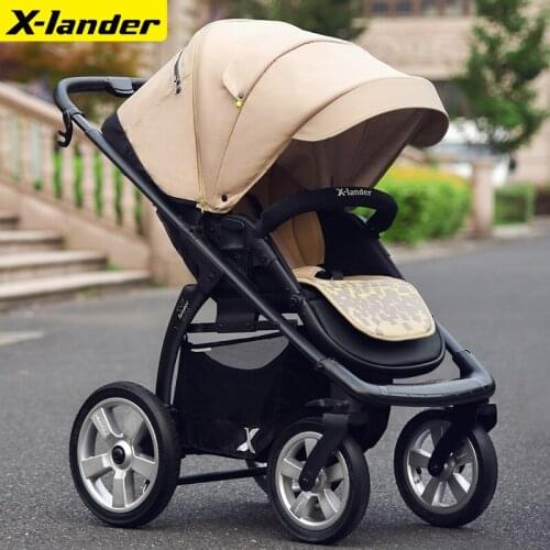 0148xlander imported baby stroller high landscape shock absorber two-way recumbent convertible baby stroller winter