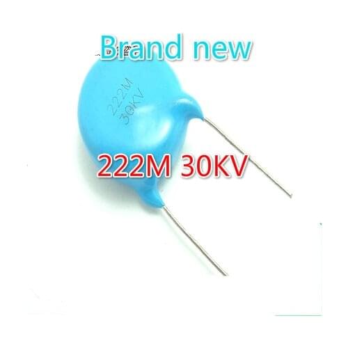 10PCS High Voltage Capacitors 222M 30KV 222 30KV 2200PF 30000V Brand new