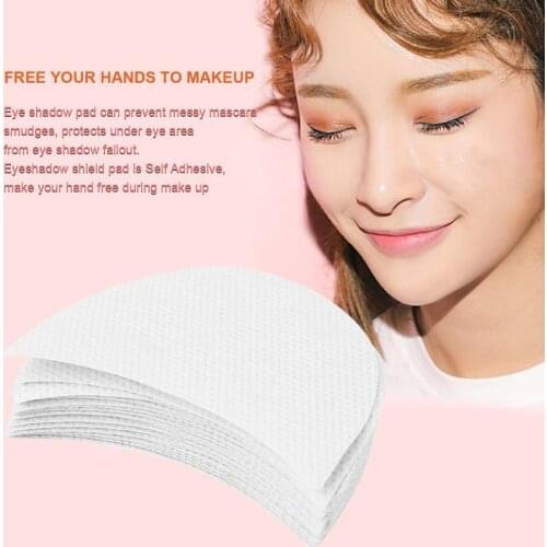 20pcs Professional Eyeshadow Pad Shields Under Eye Patches Disposable Eyelash Extensions Pads Protect Pad Eyes Lips Makeup Tool