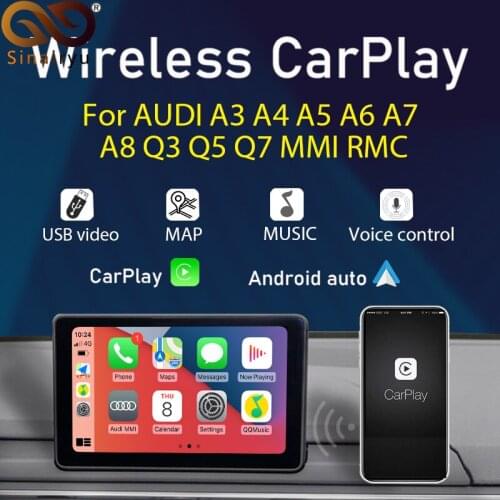 2021 Wireless Apple Carplay and Android Auto Interface box For AUDI A3 A4 Q3 Q5 Original Screen Update MMI system Mirror-link