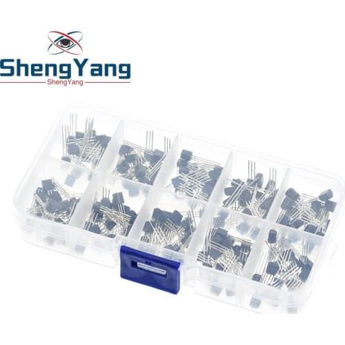 BC337 BC327 2N2222 2N2907 2N3904 2N3906 S8050 S8550 A1015 C1815 Transistor Assortment Kit 10value 200PCS,Transistors Box Pack