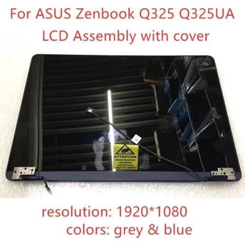 Free shipping13.3 inch LCD display assembly for ASUS Q325 Q325UA 2-in-1 ultrabook Q325UAR FHD 1920X1080 LCD touch display screen