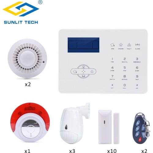 Focus Wireless GSM PSTN Alarm System Kit APP Remote Control 433MHz Home Smart Burglar Security With PIR Motion Sensor Detector