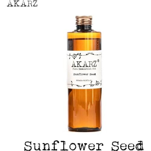 Sunflower seed essential oil AKARZ Top Brand body face skin care spa message fragrance lamp Aromatherapy Sunflower seed oil