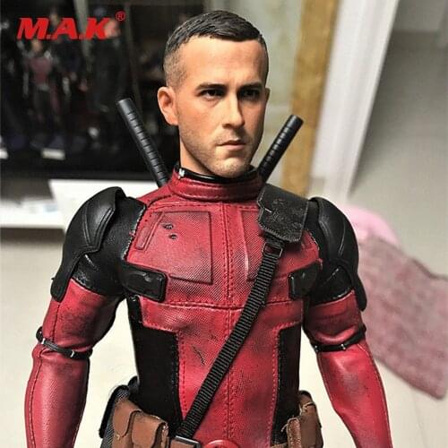 1/6 scale male man head sculpt deadpool Ryan Reynolds headplay figure model toy fit for 12"handsome male boy action figure body
