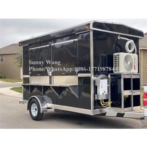 4m long food vending trucks gourmet cart fine food truck snack fast food van food trailer with sliding window