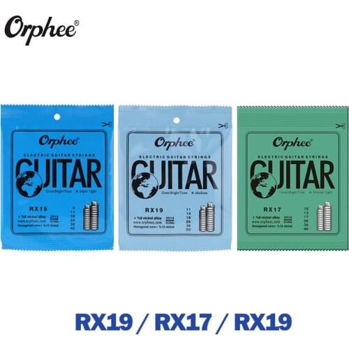 Orphee RX15 Guitar Strings Hexagonal Carbon + Steel Nickel Alloy Ultra Light Tension Guitar Part RX17/RX19/QE23 /QE25/ QE27/QE29