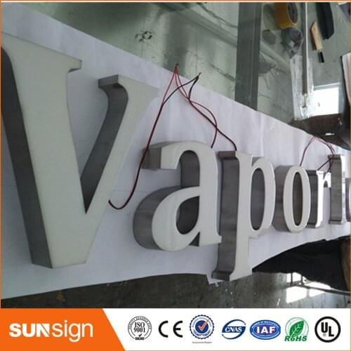 Hot Sale frontlit resin signage led light channel letter