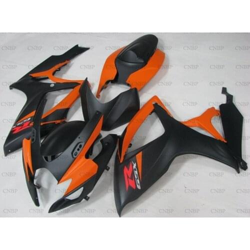 GSX-R600 2006 - 2007 K6 Fairings GSX R 750 2006 Full Body Kits for Suzuki GSXR600 07 Orange Black Motorcycle Fairing