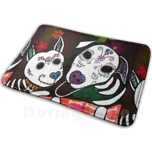 Together Forever Carpet 86 Carpet Rbpetmonsters Sugarskulls Dia De Los Muertos Dogs Bffs Best