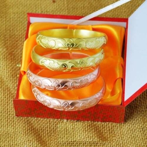 1 Pair Pure Brass Copper Bracelet Fish Patterned Authentic Quality Genuine Good Fortune Luck Gift Handmade