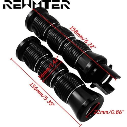 REWMTER Motorcycle Parts Black CNC Aluminum Handlebars Hand Grips Motors For Indian Highway Master Handle 2014-2019