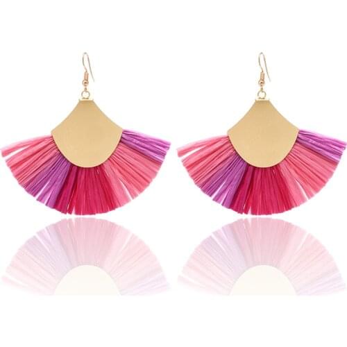 Winter New Tassel Earrings Bohemian Western Fashion Metal Ethnic Exaggerated Long Drop Earrings Womens Jewelry Free Shipping