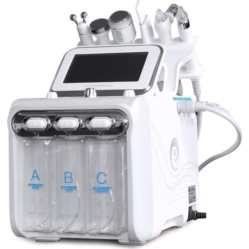 New Arrival 6 In 1 H2O2 Water Oxygen Jet Peel Hydra Beauty Skin Cleansing Hydra Dermabrasion Facial Machine Water Aqua Peeling