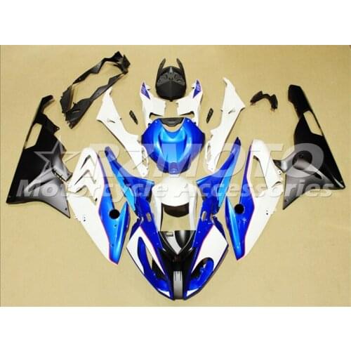 New ABS Plastic Shell Motorcycle Fairing kit Fit For BMW S1000RR 2015 2016 15 16 Bodywork set Custom White Blue