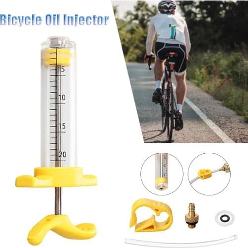 Portable Bicycle Oil Injector Set MTB Bike Fluid Hydraulic Disc With Anti-reverse Clip Road Bike Plastic Steel Brake Tool Kit