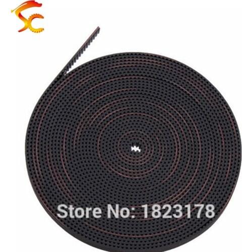 High Quality 5meters/lot T2.5 3MM timing belt width 3mm Rubber T2.5-3mm small backlash T2.5 Open Belt For 3D print