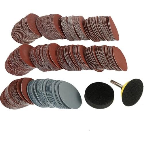 Sanding Discs Abrasive 300/ 200pcs 2 Inch 50mm Round Sandpaper Disk Sand Sheets 80/100/180/240/600/800/1000/1200/2000/3000 Grit