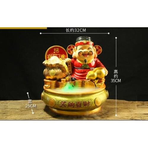 Resin lucky money and wealth God statue Buddha home decoration Feng Shui crafts creative ornaments
